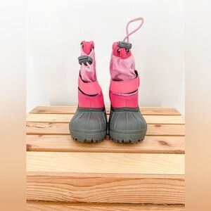 Columbia Girl Winter Snow Boots Black Pink